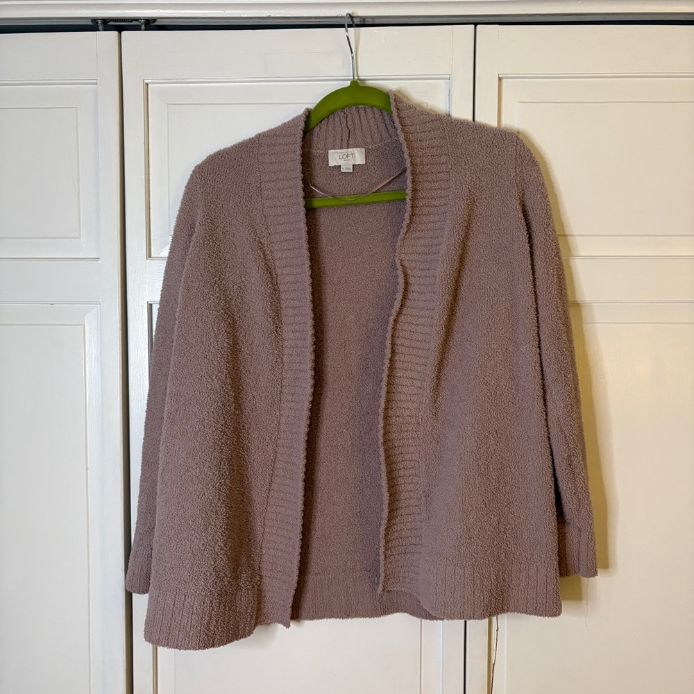 LOFT Outlet Women's Cardigan in Soft Mauve
